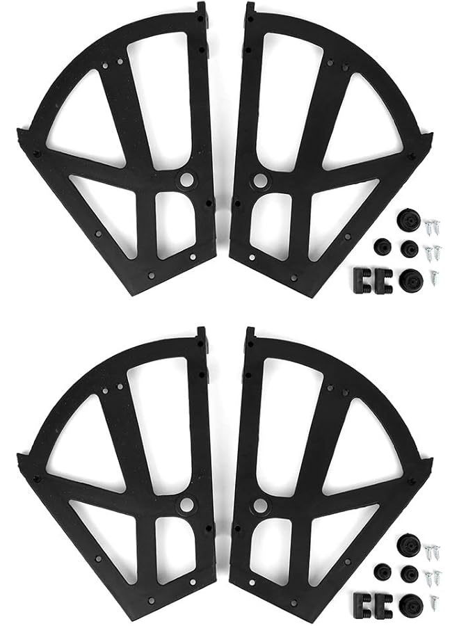 S-TOP Shoes Cabinet Hinge Rack, 4Pcs/Set Practical ABS Replacement Shoes Cabinet Turning Hinge, Easy to Install for Home Storage Hotel Storage - Image 1