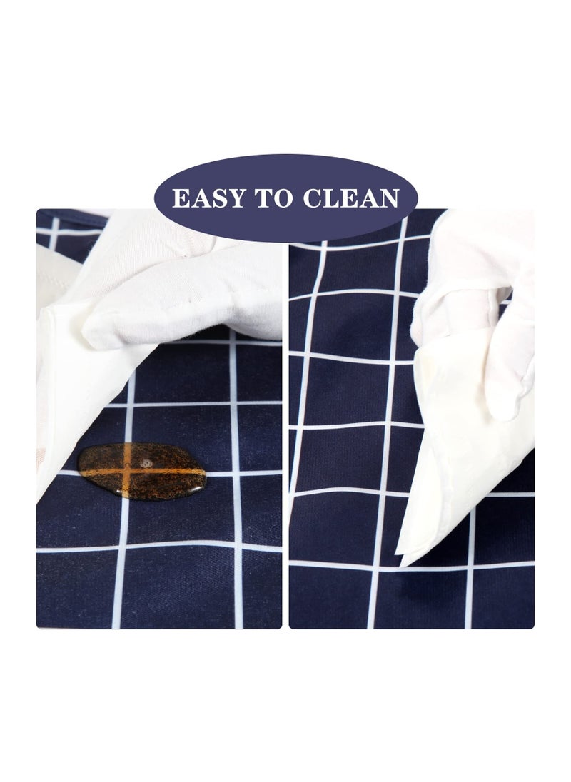 SYOSI - 4 Pcs Adult Bib for Eating Washable Waterproof Clothing Protector with Crumb Catcher Reusable Large Bibs for Men Elderly Women Senior, Assorted Plaid Patterns - Image 1