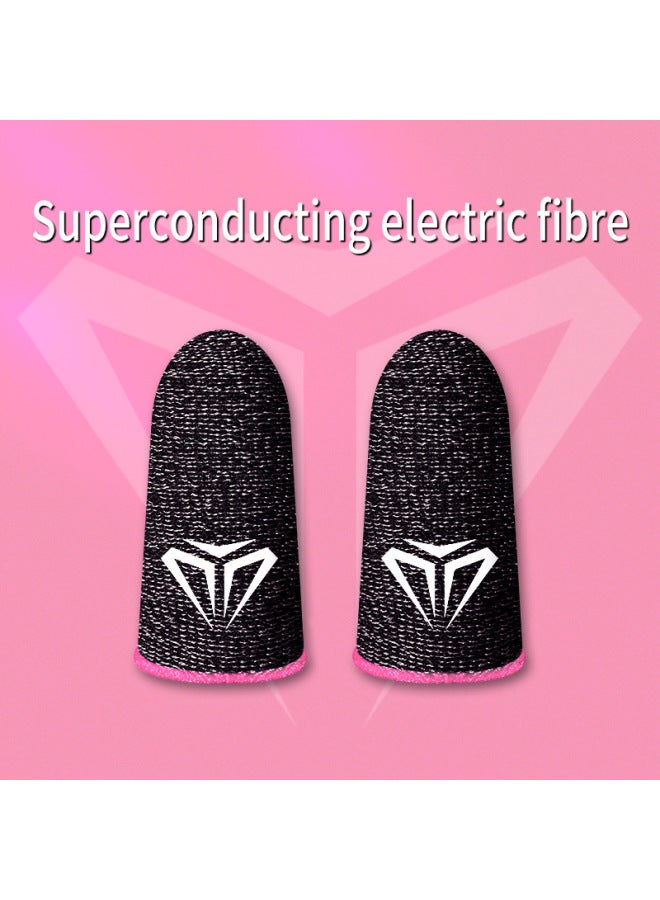 Gaming Finger Sleeve Sweatproof Mobile Game FingerBreathable-Product Color:【Pink】 Luxury Posture S02 Electric Competition Finger Cuff/unlimited Sales Platform  - Image 1