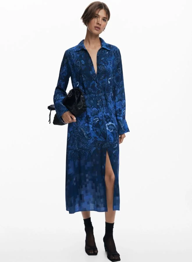 ديسيجوال فستان قميص بيزلي