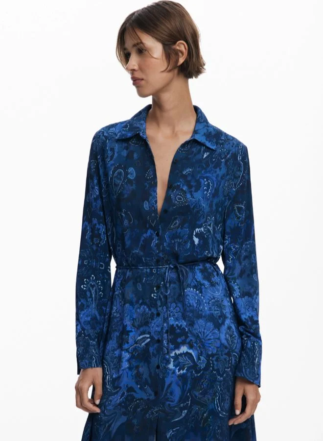 ديسيجوال فستان قميص بيزلي