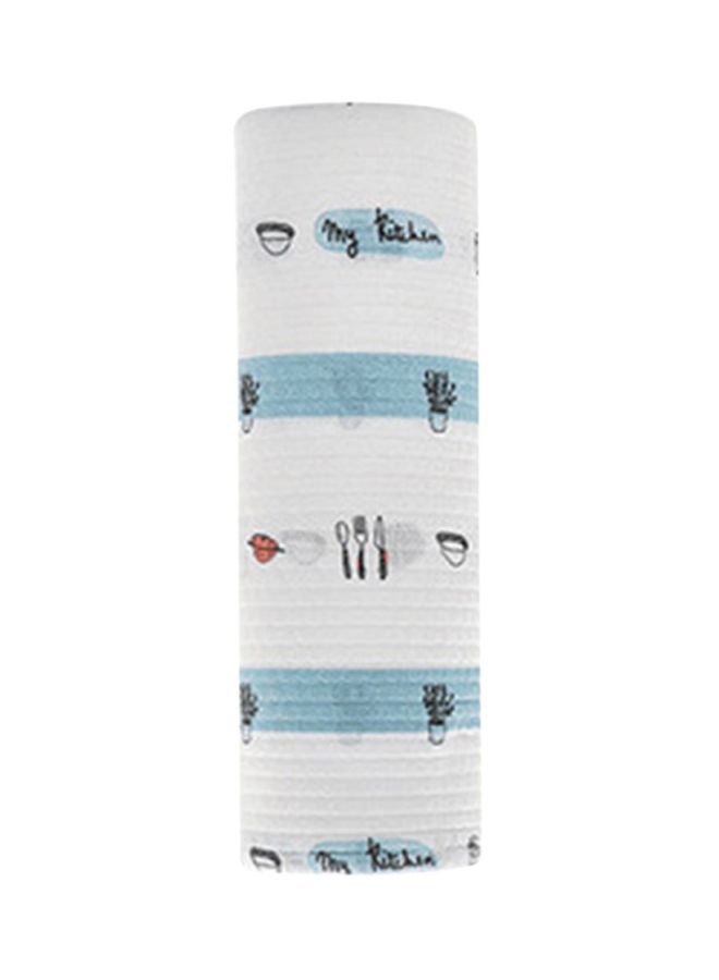 NIBEMINENT Disposable Dish Cloth Roll White/Blue/Orange 25x8x8cm - Image 1