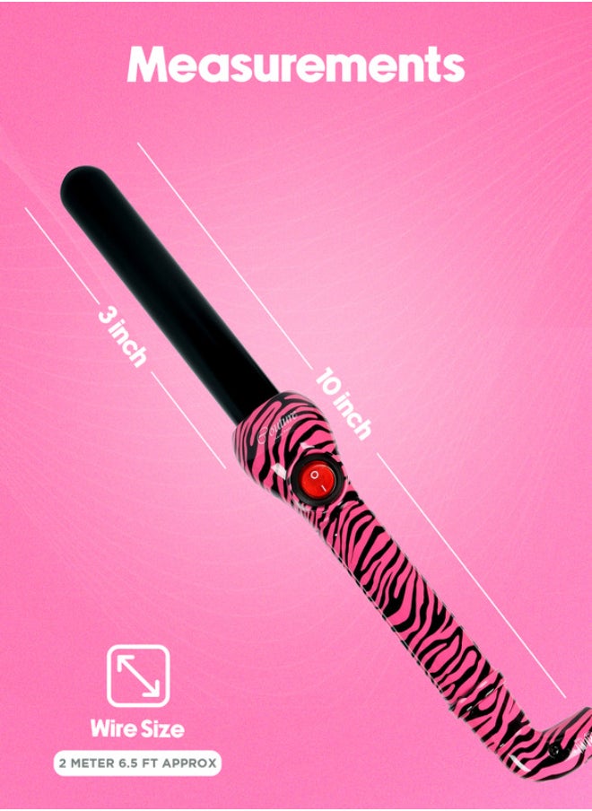 Couture Hair Pro - Curler 25 Mm Pink Flower Premium Salon Quality - Image 1
