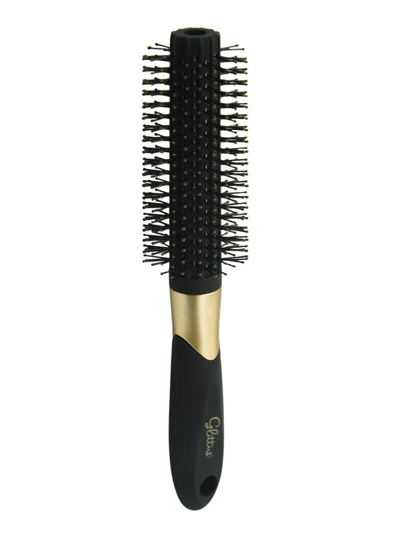 Glitters Curling Striaght Hair Brushes Round Head Professional Styles Anti Static - Image 1