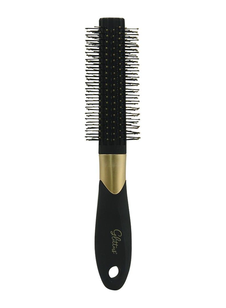 Glitters Curling Striaght Hair Brushes Round Head Professional Styles Anti Static - Image 2