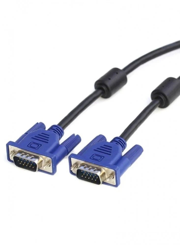 High-Quality VGA Cable 1.5M - High-Speed VGA Cable with 100% Guarantee-BLACK  - Image 1