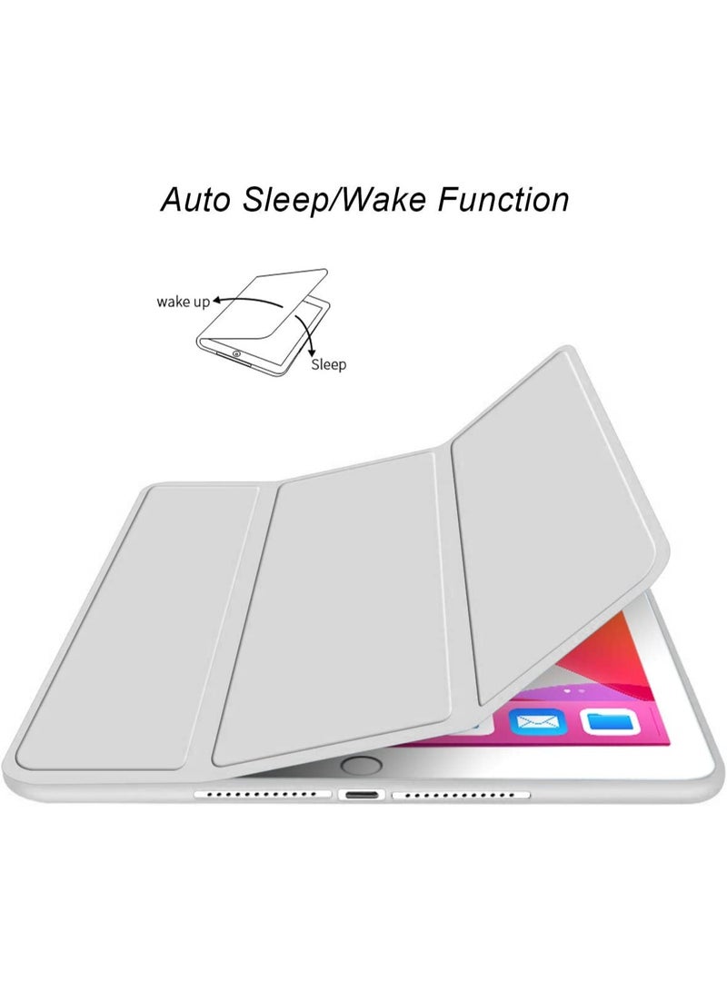 لـ HUAWEI Matepad SE 11 بوصة غطاء الحالة ، التلقائي الاستيقاظ / النوم ، لمسة الجلد المريحة ، غطاء واقي ثلاثي الوقوف النحيف مع TPU الناعمة الخلفية ، الرمادي - Image 3
