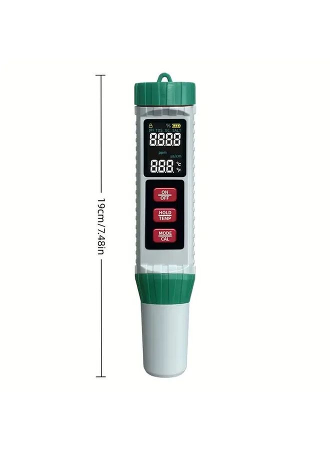 5 In 1 Water Quality Test Pen PH EC TDS Temp Meter For Drinking Sea Water Pools - Image 3