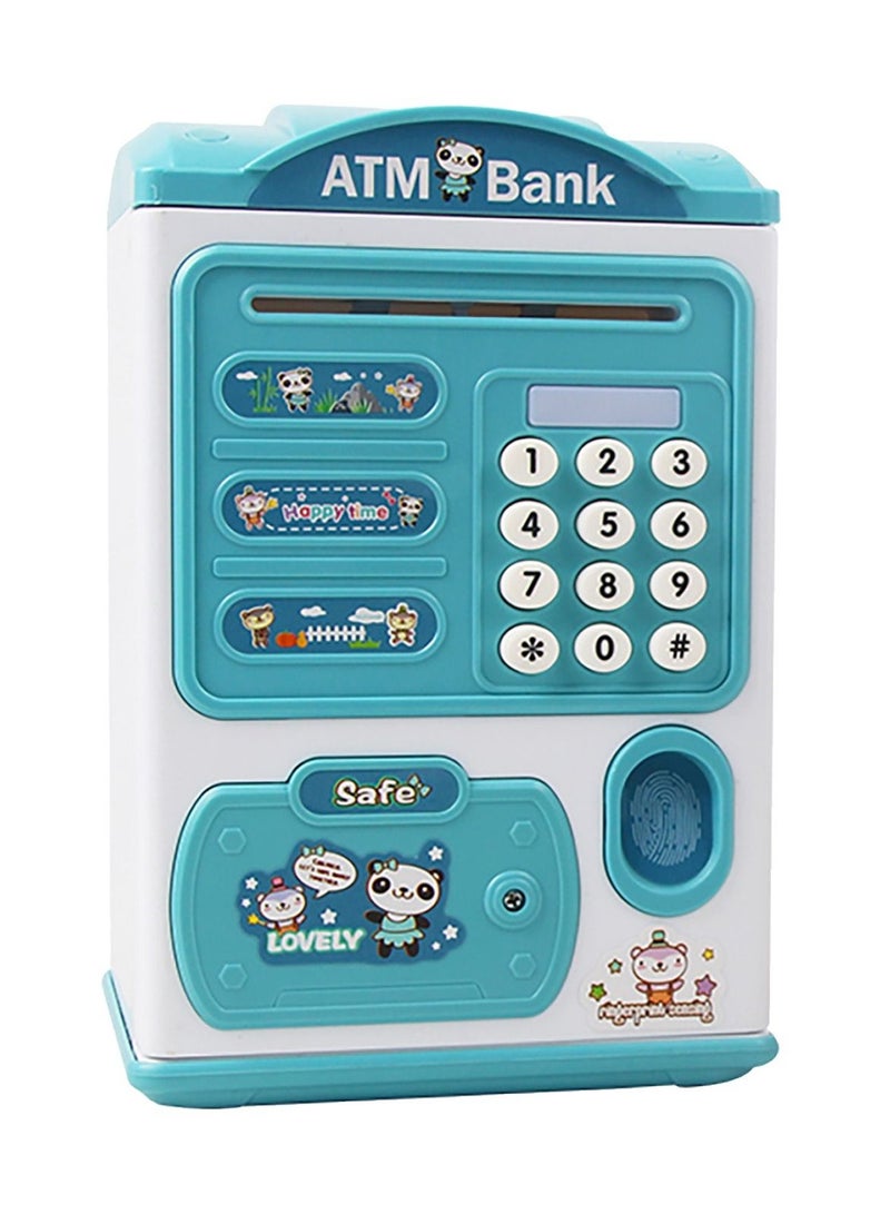 صندوق نقود على شكل خنزير مع قفل بصمة مزدوجة وقفل كلمة مرور هدية - Image 1