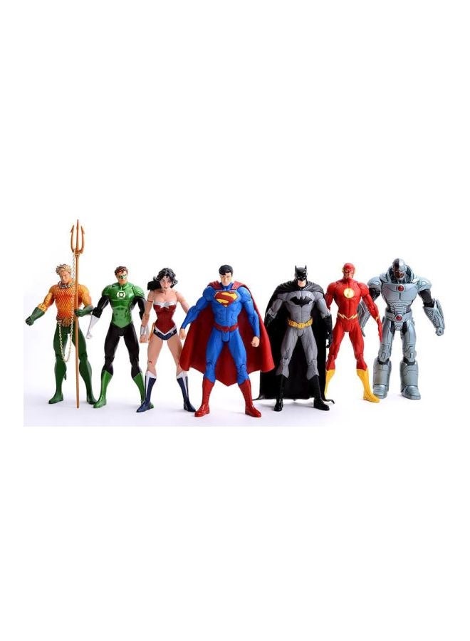 NIBEMINENT 7-Piece Justice League Bendable Figure Playset 8inch - Image 2