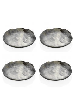 KULSAN Melamine Dessert Plate Set Marble Color 20 cm 4 Pieces  - Image 1