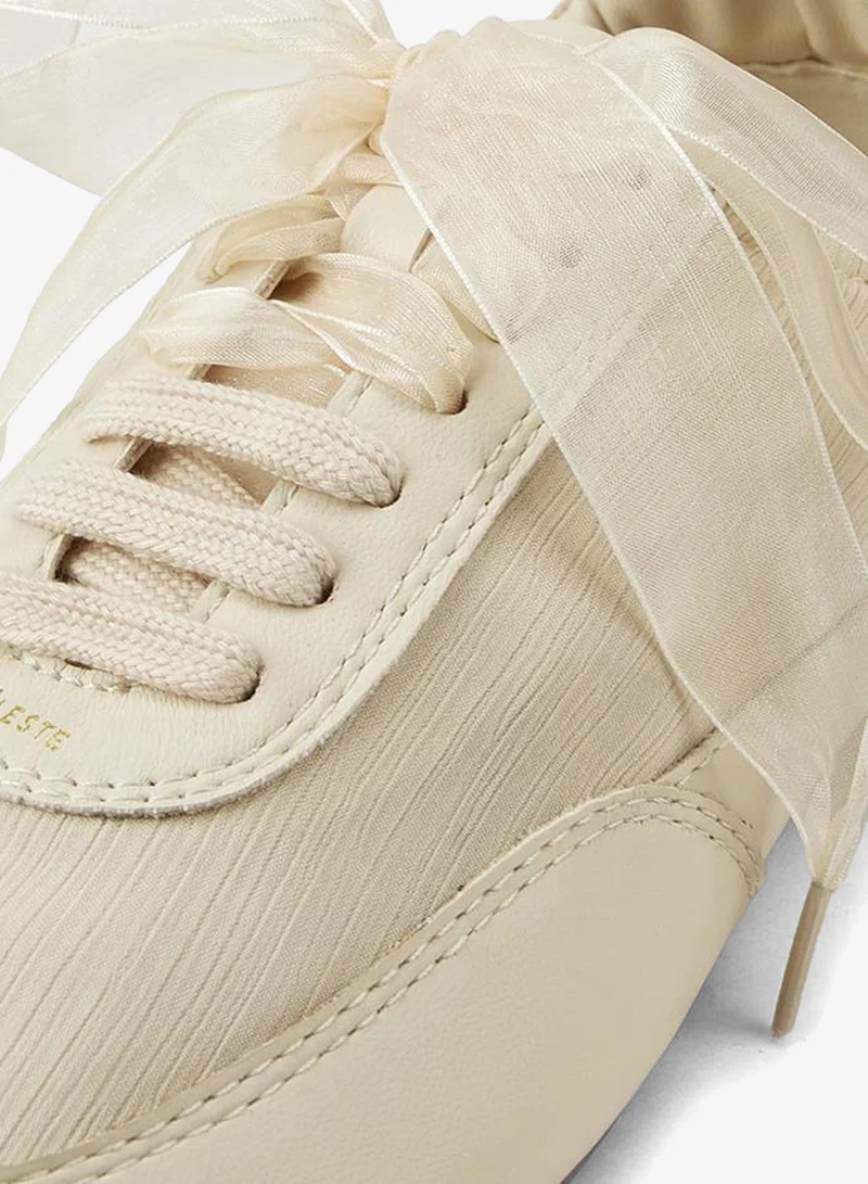 Celeste Women's Bow Accent Lace-Up Sneakers