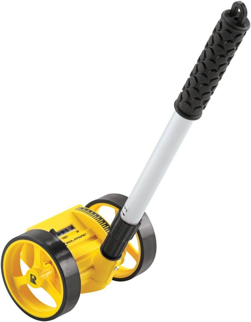 BOSCH ROLATAPE RT204 Dual 4-Inch Measuring Wheel - Accurate Distance Measurement Tool, Lightweight & Durable, Ideal for Construction, Landscaping, and DIY Projects - Yellow - Image 1