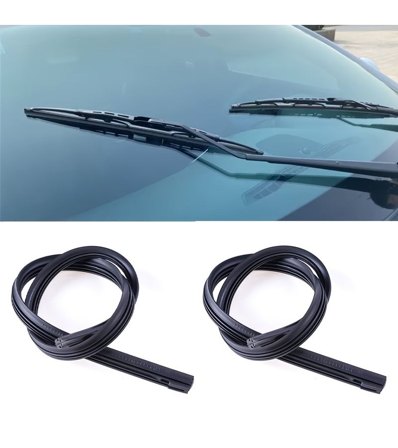 1 Piece 22 Inch 550mm 6mm Rubber Wiper Strip With Iron Frame And Bone For Automobiles Driver And Copilot Sizes Different Please Choose To Buy - Image 2