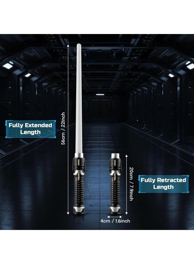 Light Sabers for Kids,2Pcs Lightup Saber Set,7 Colors Lightsabers Toy, 2-in-1 Dual Light Sword with FX Sound (Motion Sensitive),Retractable Light Up Sabers  - Image 2