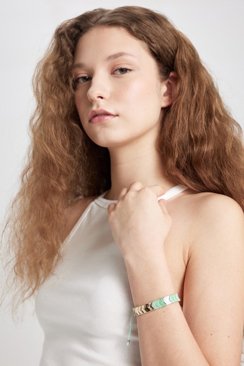 DeFacto Woman Green String Gold Bracelet  - Image 4