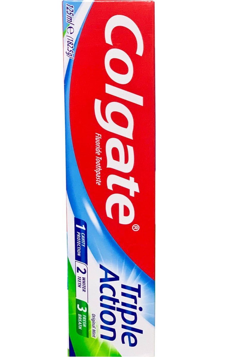 Colgate Colgate Fluoride Toothpaste Triple Action Vraie Menthe-125Ml  - Image 1