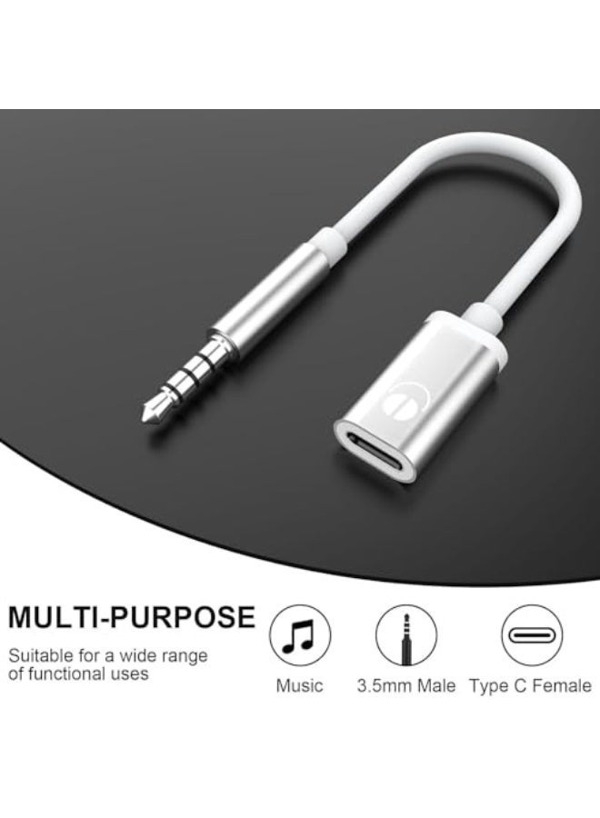 jaexest 3.5mm Male to Type C Female Audio Cable Cord, Analog Audio Jack Headphone Audio Adapter for MP3 Player Laptop - Image 5