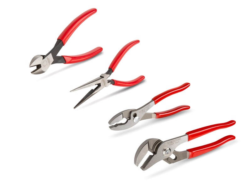 TEKTON Pliers Set, 4-Piece (Groove Joint, Slip Joint, Long Nose, Diagonal Cutting) | PLR99022 - Image 2