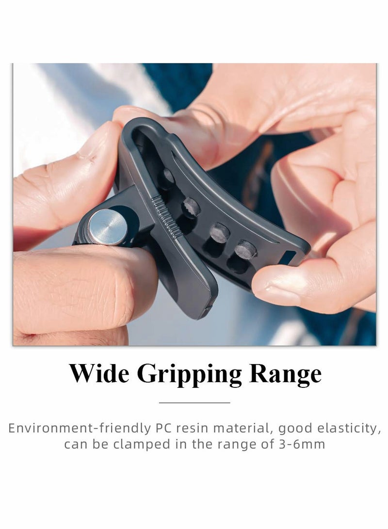 Excefore Baseball Hat Clip Mount Baseball Cap Clamp Quick Release Mount Compatible for GoPr Hero 11 10 9 8 7 6 5 Black, Fit for DJI Osmo Action 3/2, AKASO/Crosstour/Campark and More - Image 5