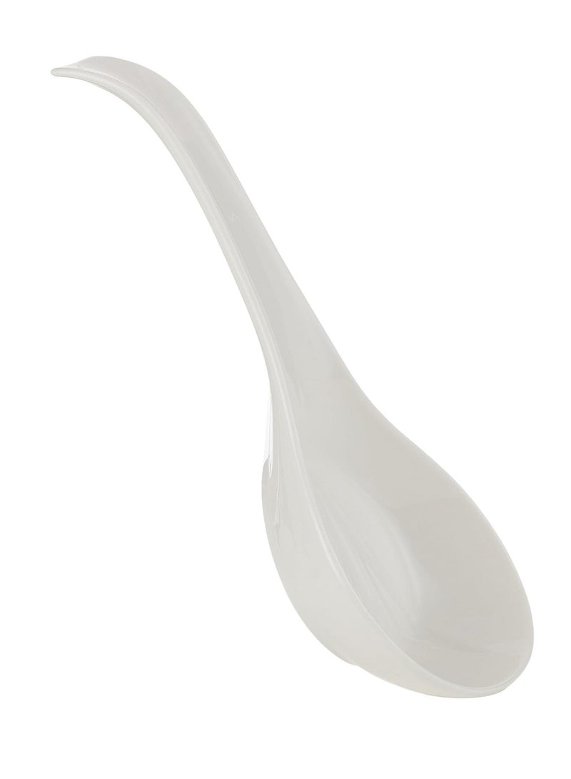Shallow Bone China Spoon Rest with Bamboo Stand 23x10x5Cm - Image 3