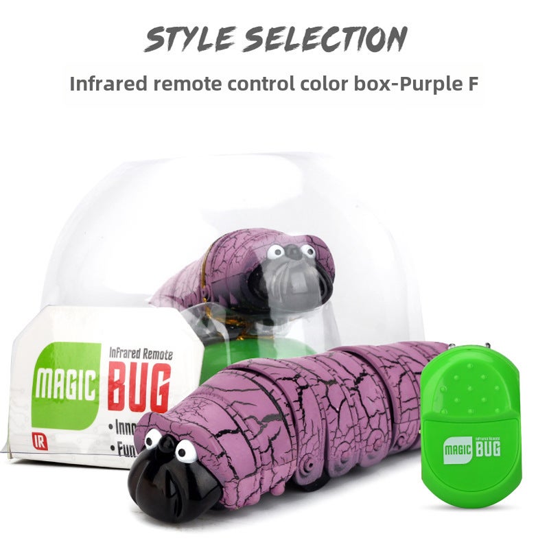 Infrared Remote Control Novelty Caterpillar Toy9910 remote control worm purple + screwdriver + button battery 6 9910 remote control worm purple + screwdriver + button battery 6