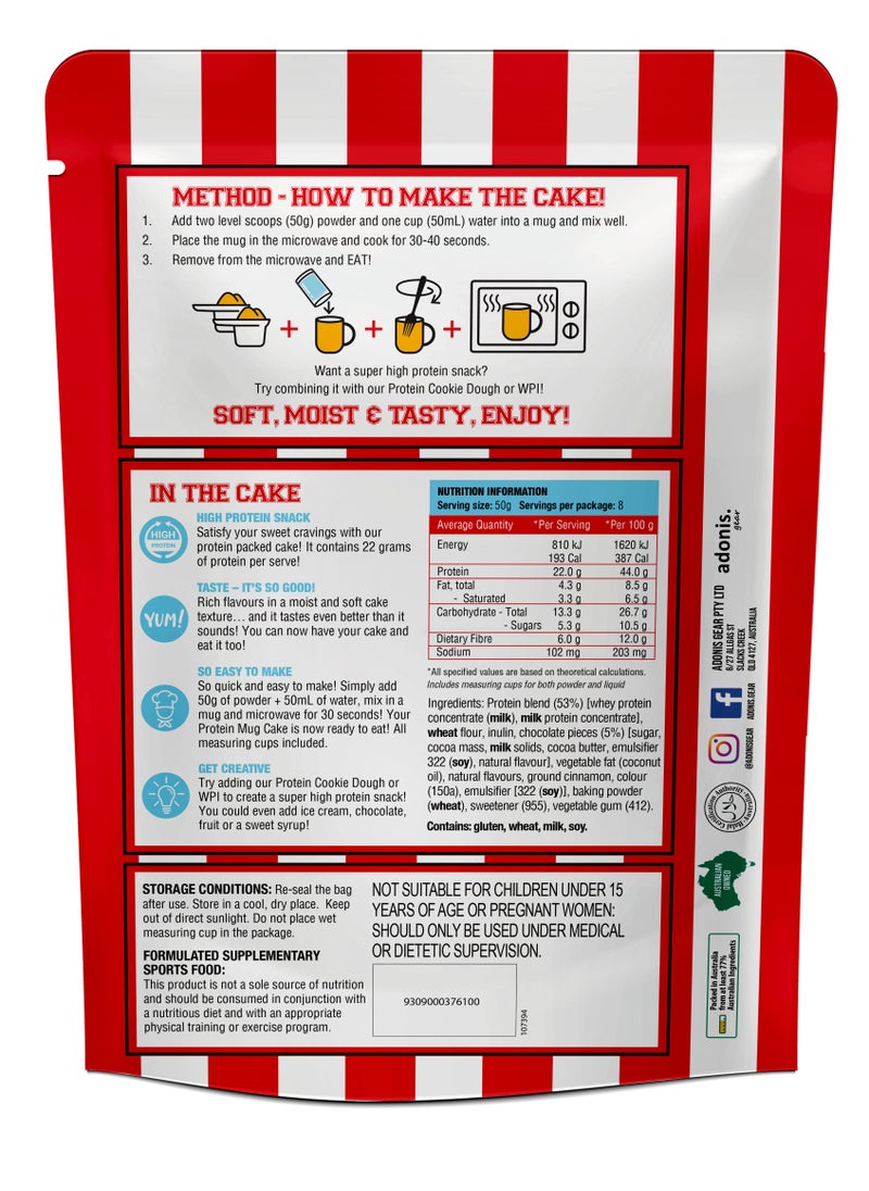 Adonis - Adonis Protein Mug Cake Banana Bread Flavor 400g - Image 1