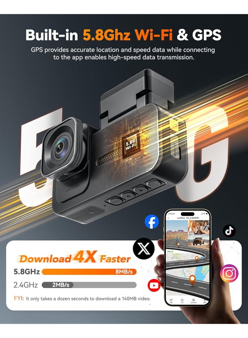 وولف بوكس كاميرا أمامية وخلفية داخل السيارة - Image 3