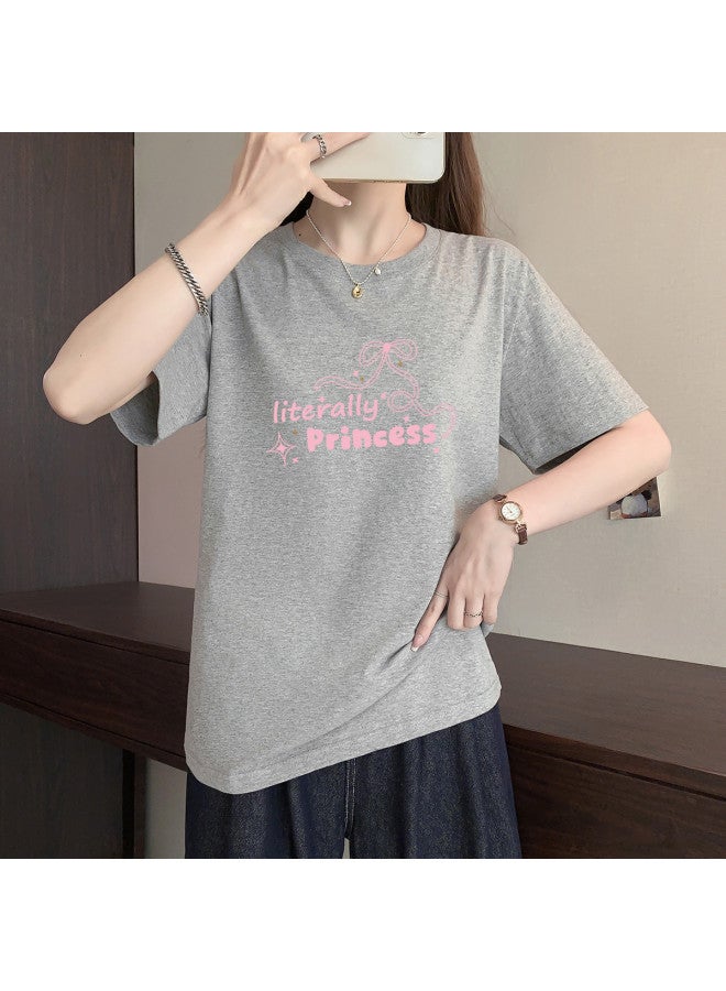 Your Sun Women'S Cotton T-Shirt Short Sleeve Top Loose Fit Printed Casual Shirt For Women - Image 4
