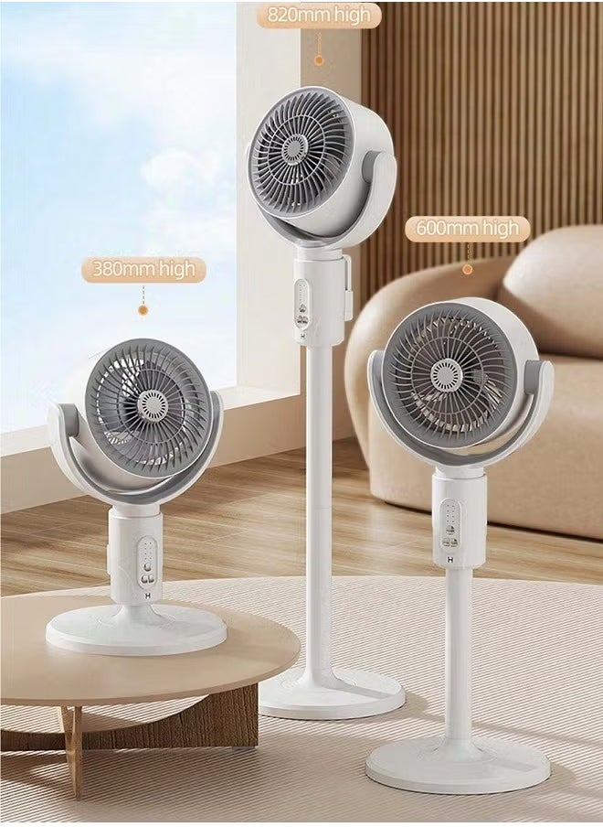 BORTONY - Smart Chargeable Air Cooling Fans Portable Air Ventilation Wind Air Circulation Fan With Remote Control - Image 1