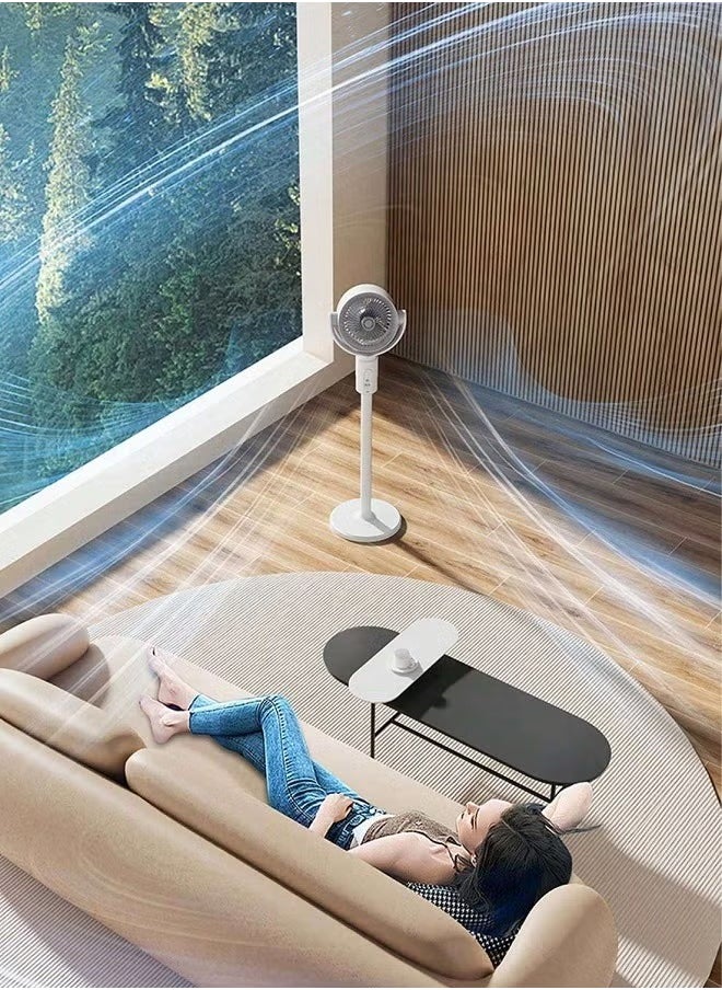 BORTONY - Smart Chargeable Air Cooling Fans Portable Air Ventilation Wind Air Circulation Fan With Remote Control - Image 1