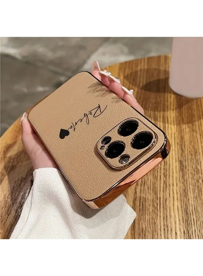 Customized Green Leather Phone Case Compatible With iPhone 14 Pro - Image 4