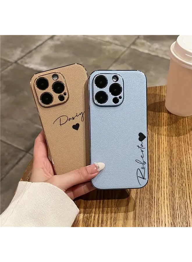 Customized Green Leather Phone Case Compatible With iPhone 14 Pro - Image 3