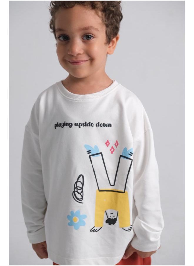 playmore Unisex "Playing Upside Down" Long-Sleeved T-Shirt  - Image 1