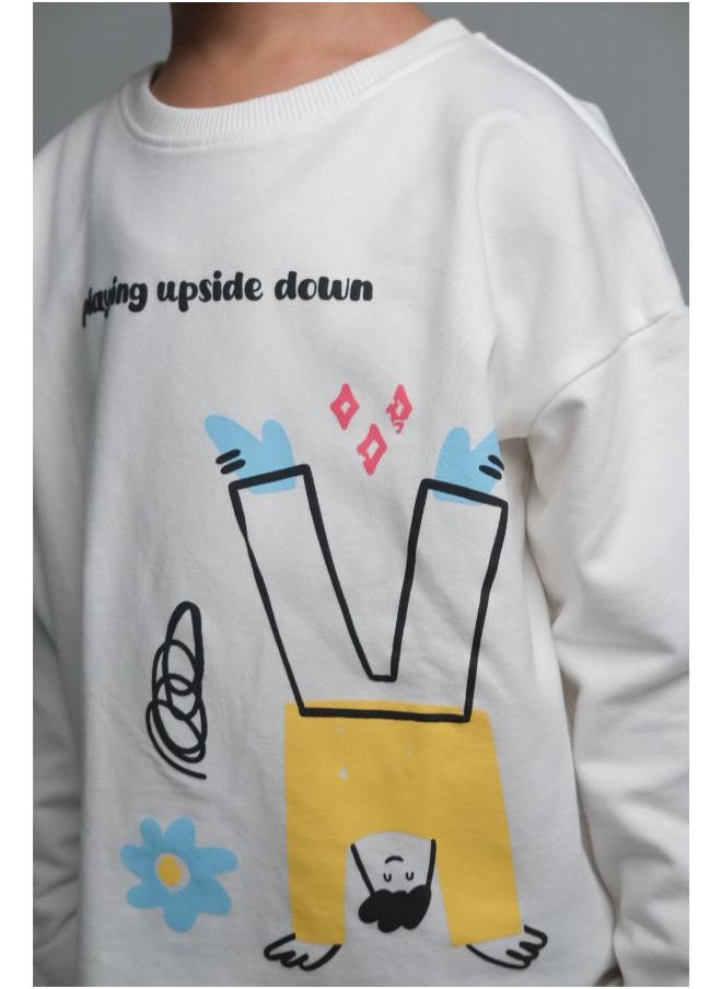 playmore Unisex "Playing Upside Down" Long-Sleeved T-Shirt  - Image 3