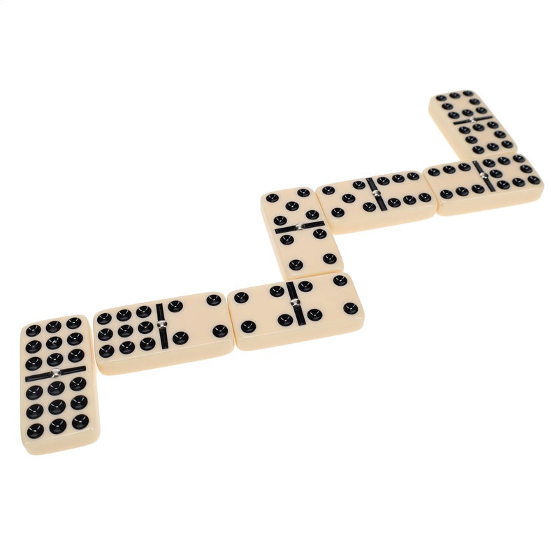 WE Games Double Nine Dominoes with Spinners - Premium Ivory Tiles, Ideal Size, Classic Family and Adult Board Game - Image 4