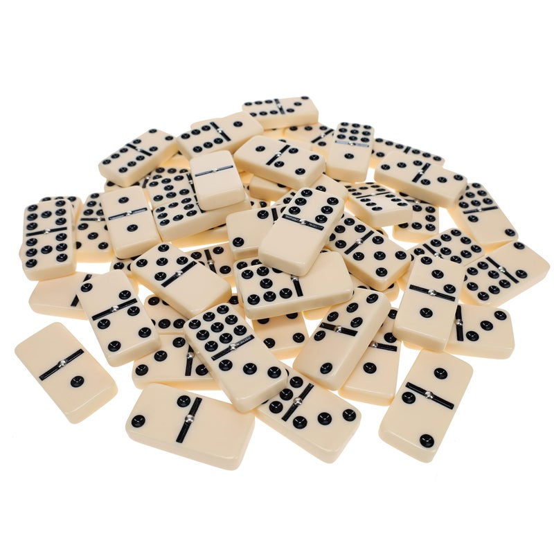WE Games Double Nine Dominoes with Spinners - Premium Ivory Tiles, Ideal Size, Classic Family and Adult Board Game - Image 5
