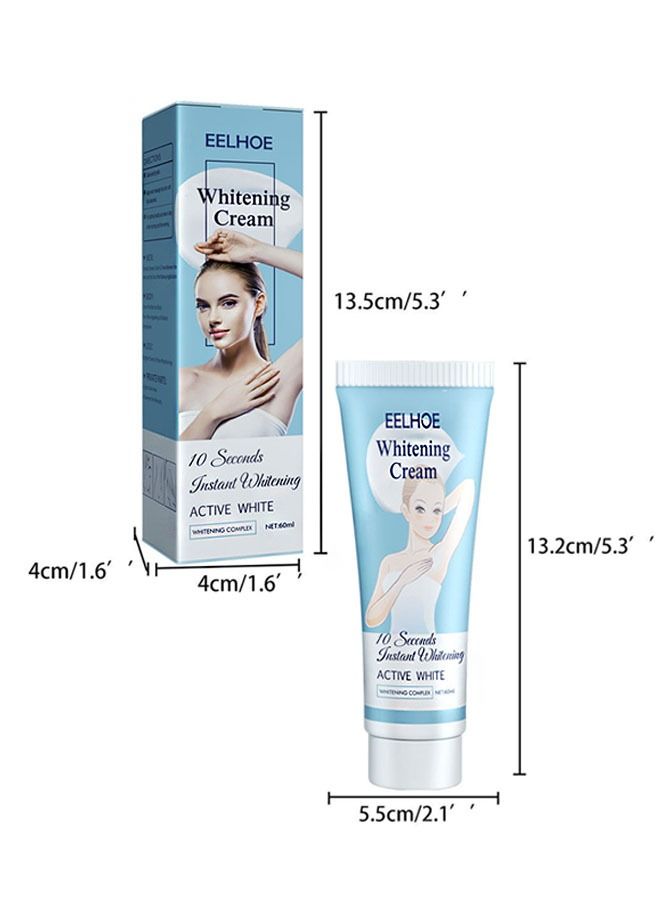 EELHOE Whitening and Moisturizing Body Lotion, Underarm Skincare Cream 60ml, Removes Skin Melanin and Smoother Skin - Image 3