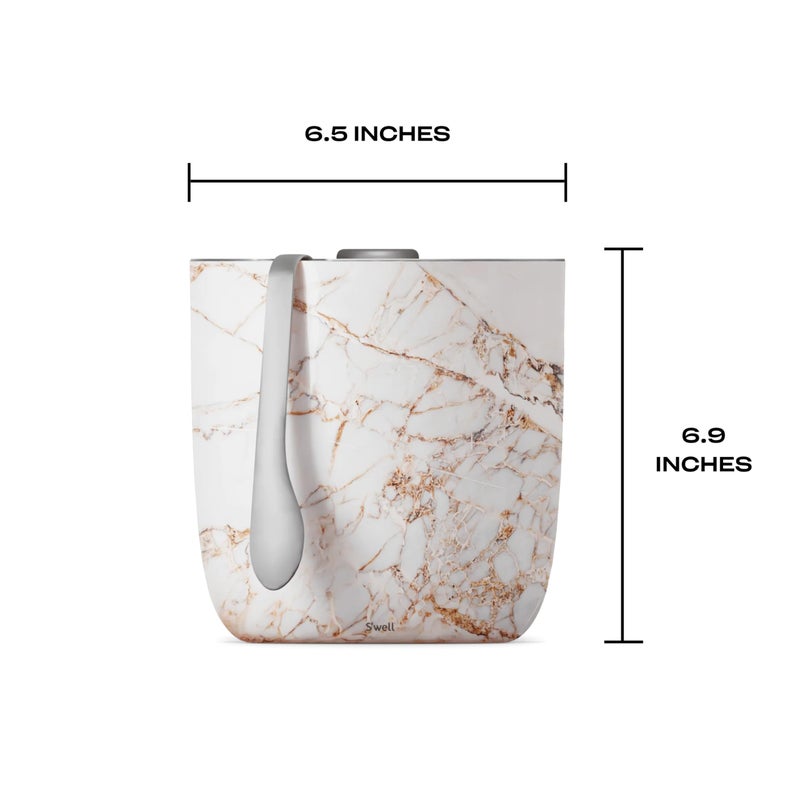 S'well 67oz Stainless Steel Ice Bucket with Tongs - Triple-Layered Vacuum-Insulated, BPA-Free Barware - Image 5