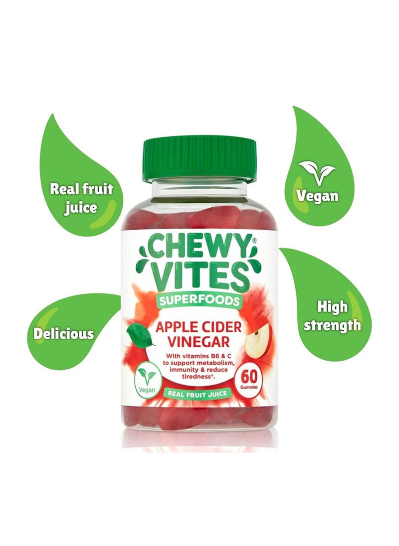 CHEWY VITES Superfoods Apple Cider Vinegar Gummies, Pack Of 60  - Image 5