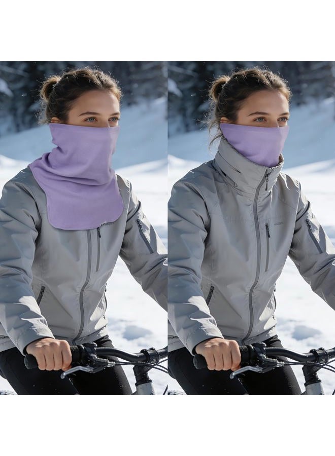 EXski Neck Gaiters for Men Women, Winter Neck Warmer Windproof Face Mask Scarf for Cold Weather Outdoor Sports, Purple, Unisex - Image 4