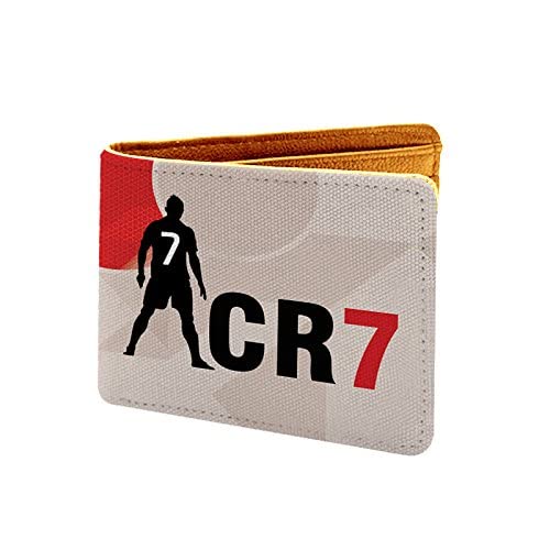 ShopMantra Boys Wallet | Football Purse for Boys & Teens | Faux Leather Bi-Fold Wallet with Ronaldo Design - Image 3