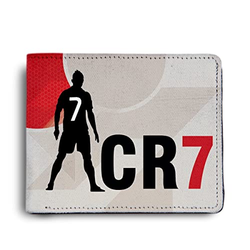 ShopMantra Boys Wallet | Football Purse for Boys & Teens | Faux Leather Bi-Fold Wallet with Ronaldo Design - Image 1