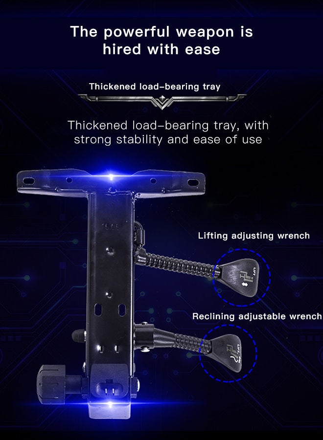 Sharpdo كرسي ألعاب كرسي مكتب مع مسند قدم كرسي سباق مريح جلد قابل للإمالة كرسي فيديو ألعاب ذراع قابلة للتعديل خلفية مرتفعة كرسي لاعب مع مسند رأس ودعم قطني - Image 4