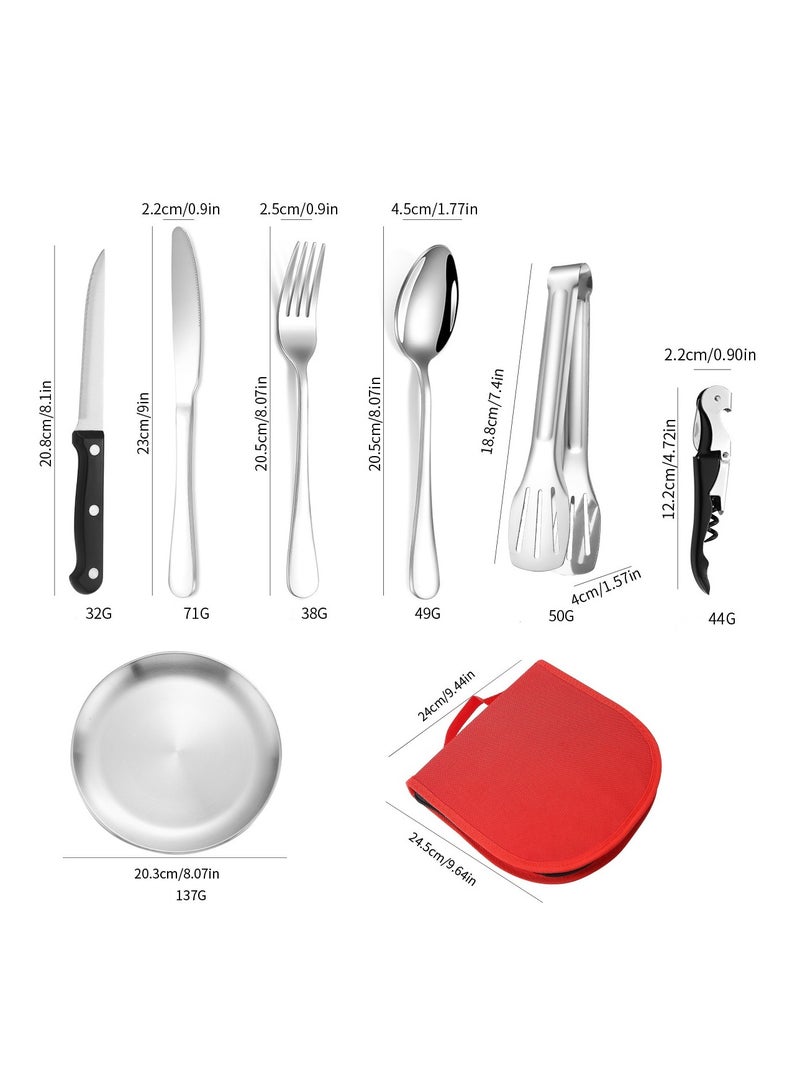 KUYING Stainless Steel Tableware Set Of 20 Pieces Western Knife Fork Spoon Set  - Image 2
