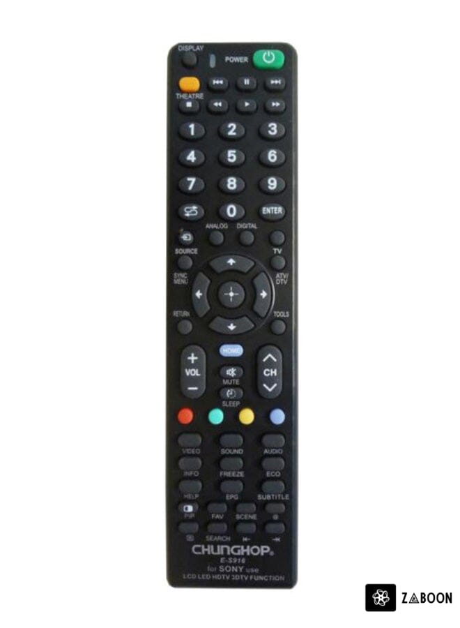 Zaboon TV Remote Control For Sony Black