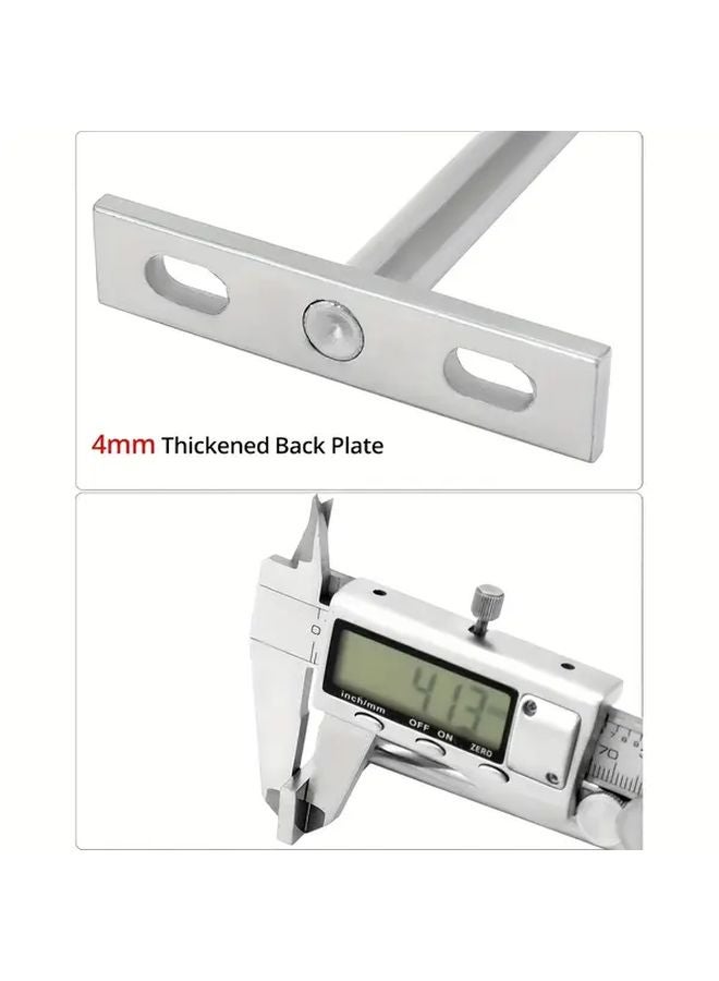 8 Pack 3 Inch Heavy Duty Metal Floating Shelf Brackets 75mm Concealed Wall Mount - Image 3