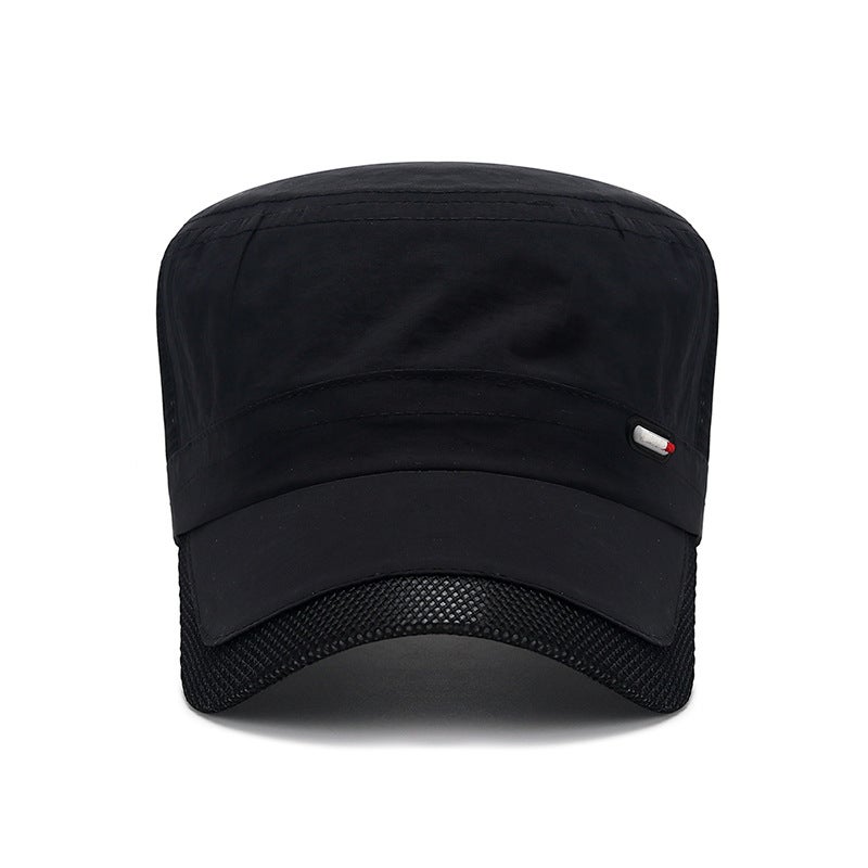 Summer Quick-Dry Cap Mesh Breathable Sun Hat for Men Army Green  - Image 3