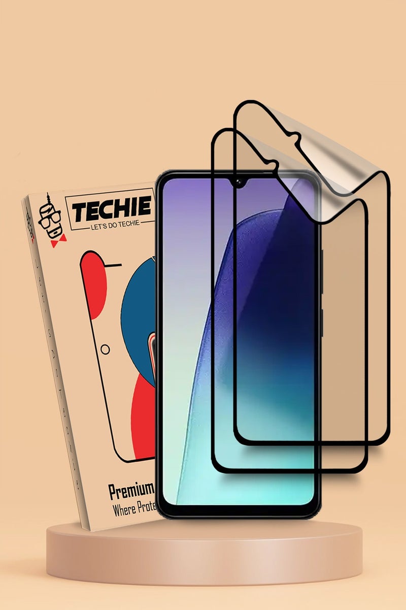 Techie حزمة 2 من فيلم حماية الشاشة السيراميكي غير اللامع 9D لهاتف Xiaomi Redmi 14C/POCO C75 4G – شعور سلس مضاد لبصمات الأصابع خالي من الفقاعات - Image 1