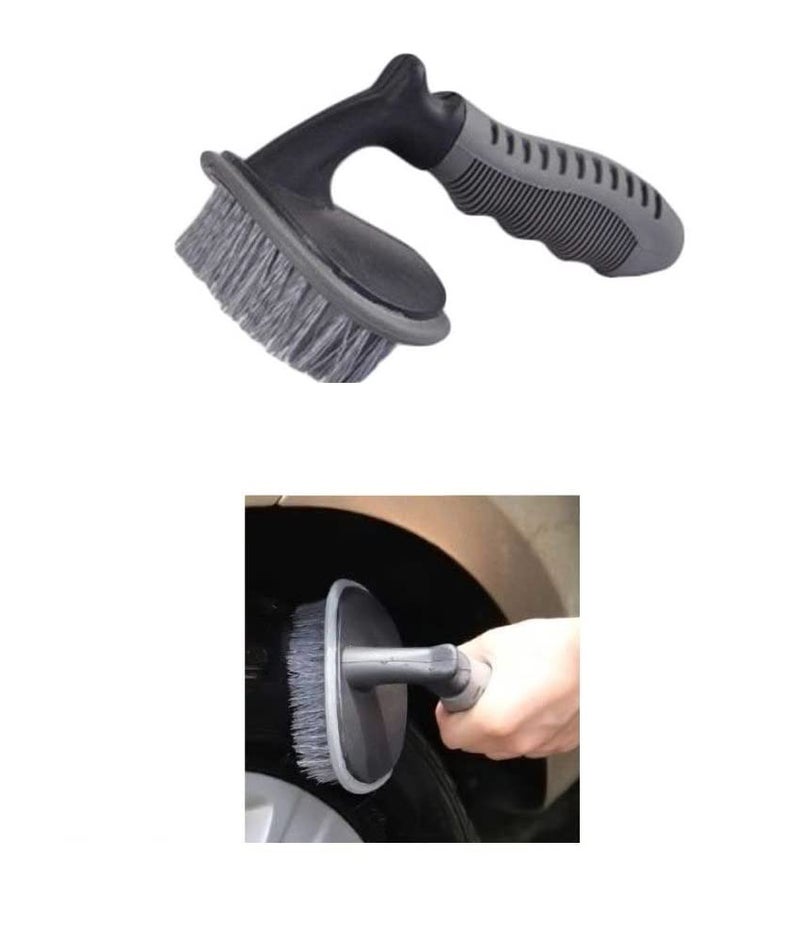 SPREADX All Purpose Alloy Wheel Tire Car Rim Tyre Cleaning Brush Essential Universal Accessories Suitable for MG Astor - Image 2